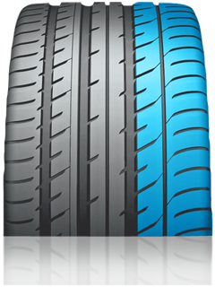 Tread Design - Wide Outer Blocks